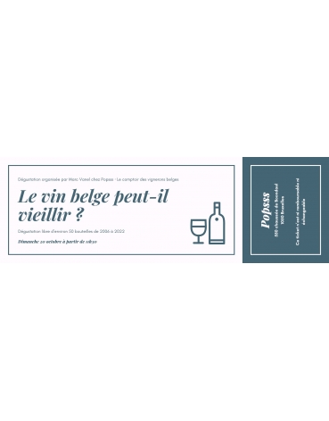 Dégustation "Le vin belge peut-il vieillir ?"